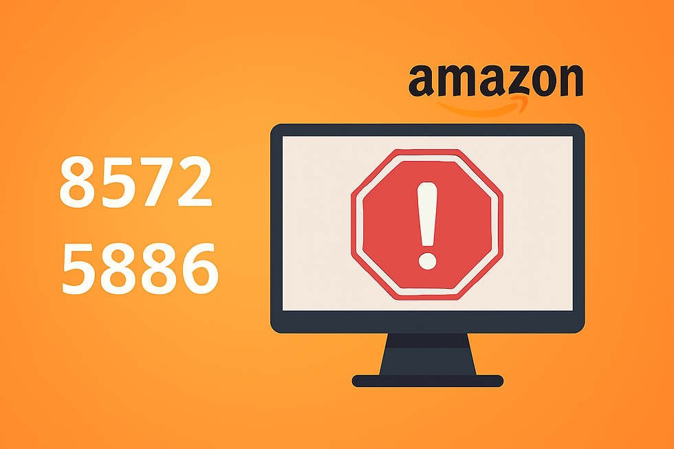 Erro: 8572 ou 5886 ao habilitar anúncio na Amazon [Marketplace]
