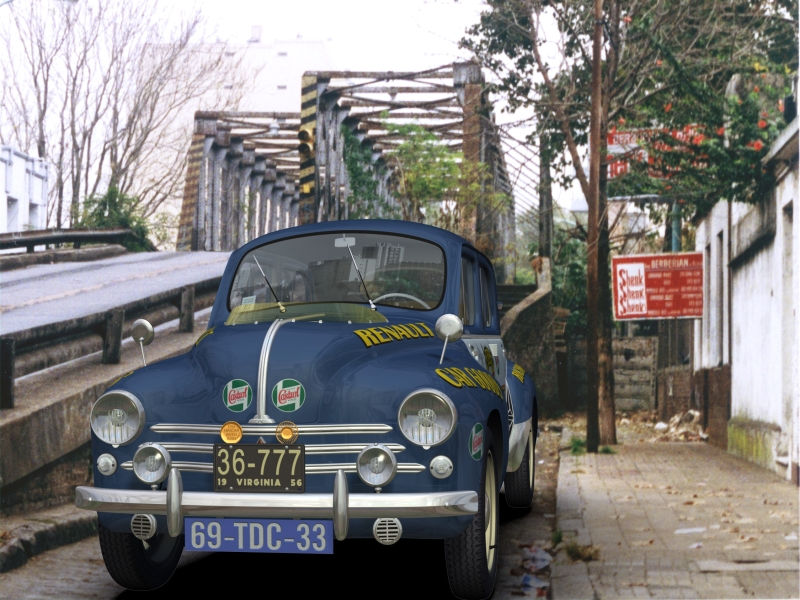 4 CV Traversée des USA R1060 de 1956