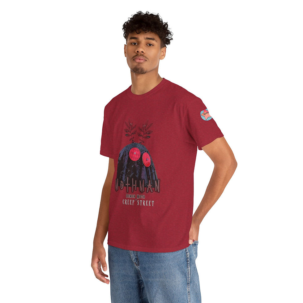 Thumbnail: CHERRY RED MOTHMAN T SHIRT
