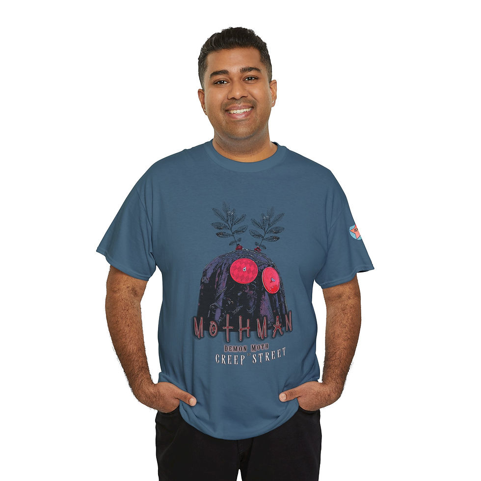 Thumbnail: SLATE BLUE MOTHMAN T SHIRT
