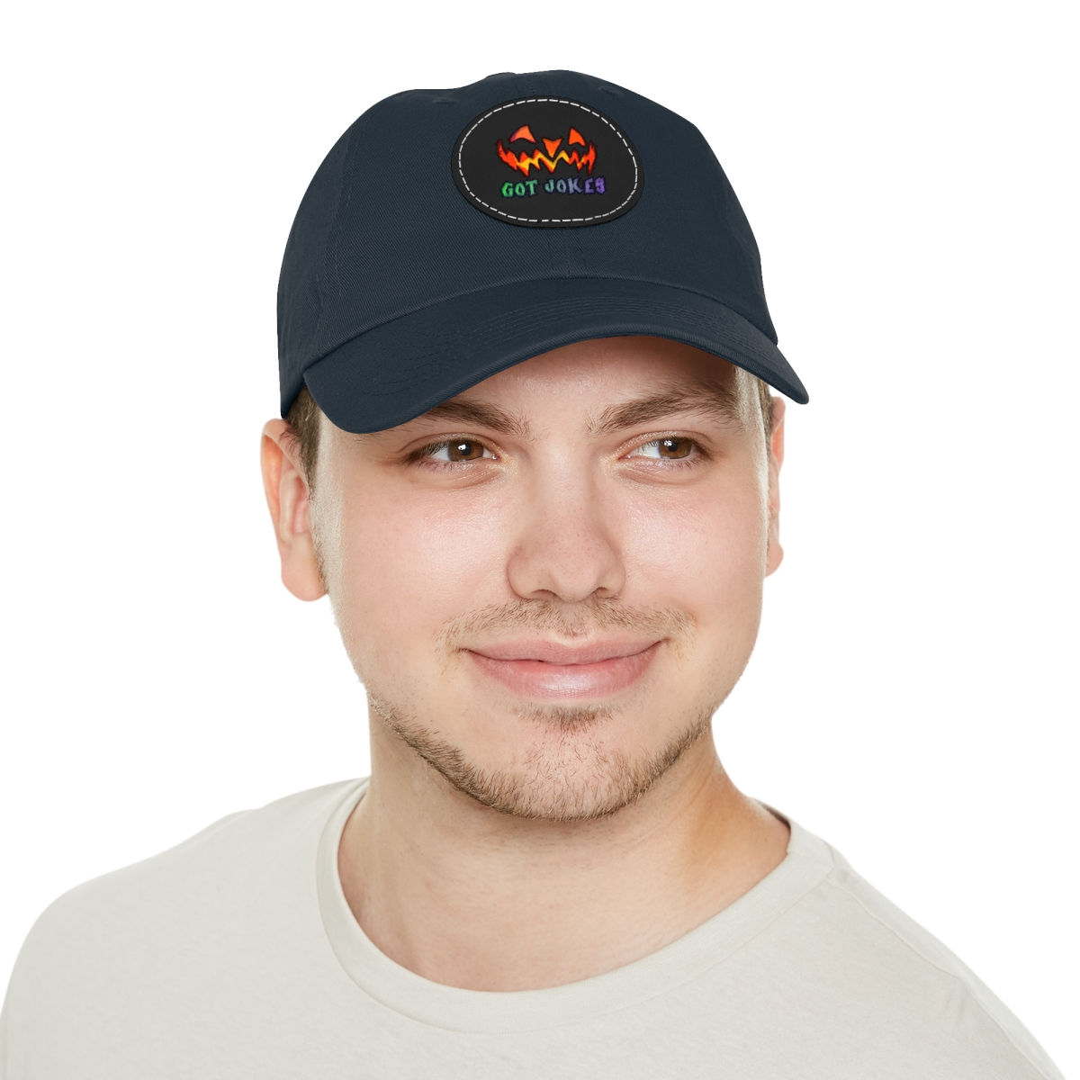 GOT JOKES - Dad Hat with Leather Patch (Round)