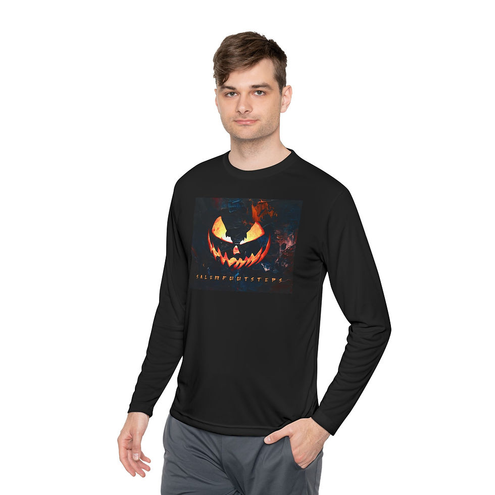Thumbnail: MIDNIGHT HALLOWEEN Unisex Lightweight Long Sleeve Tee