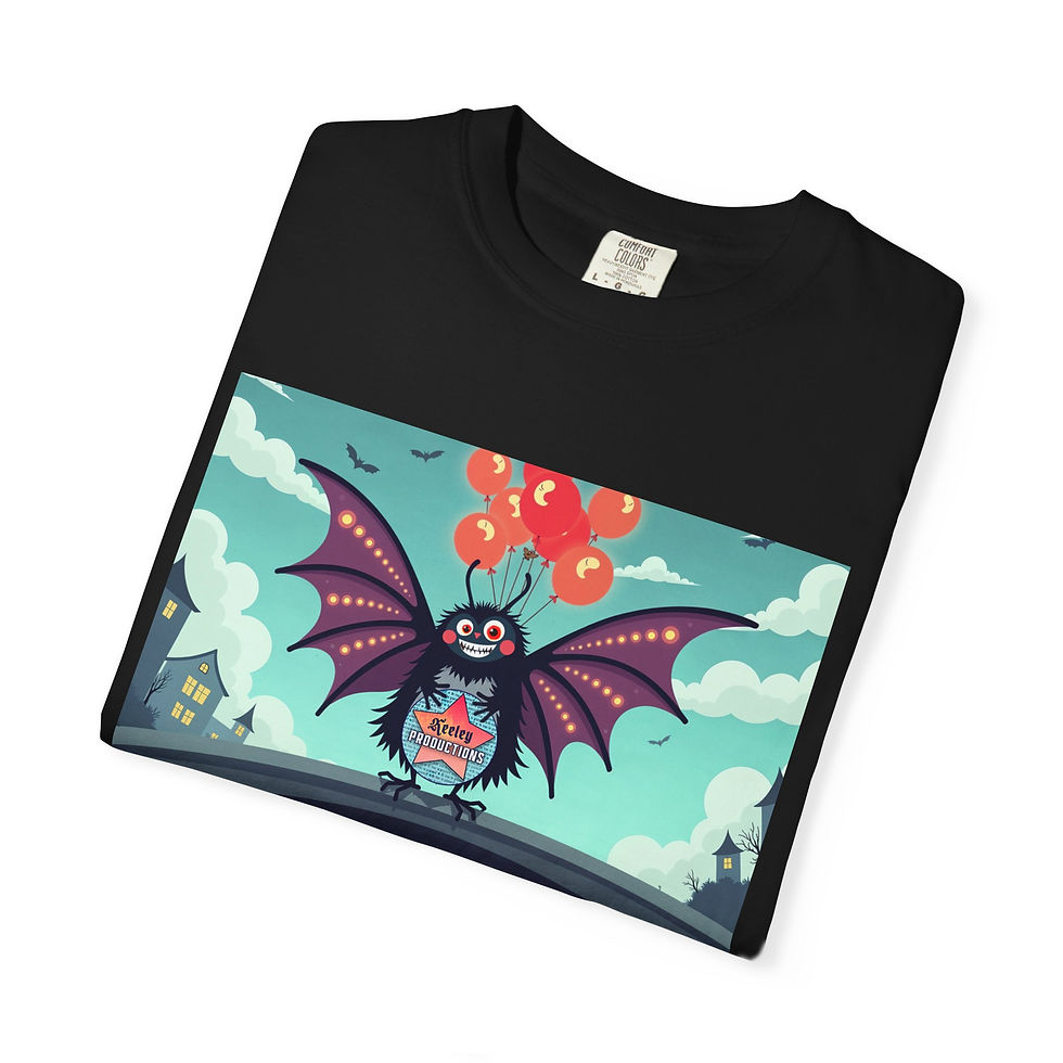 Thumbnail: SalemFootsteps Mothman - Unisex Garment-Dyed T-shirt