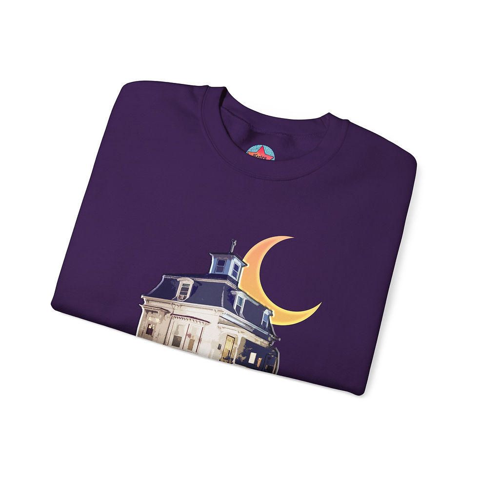 Thumbnail: PUPLE SALEM HOUSE Unisex Heavy Blend™ Crewneck Sweatshirt