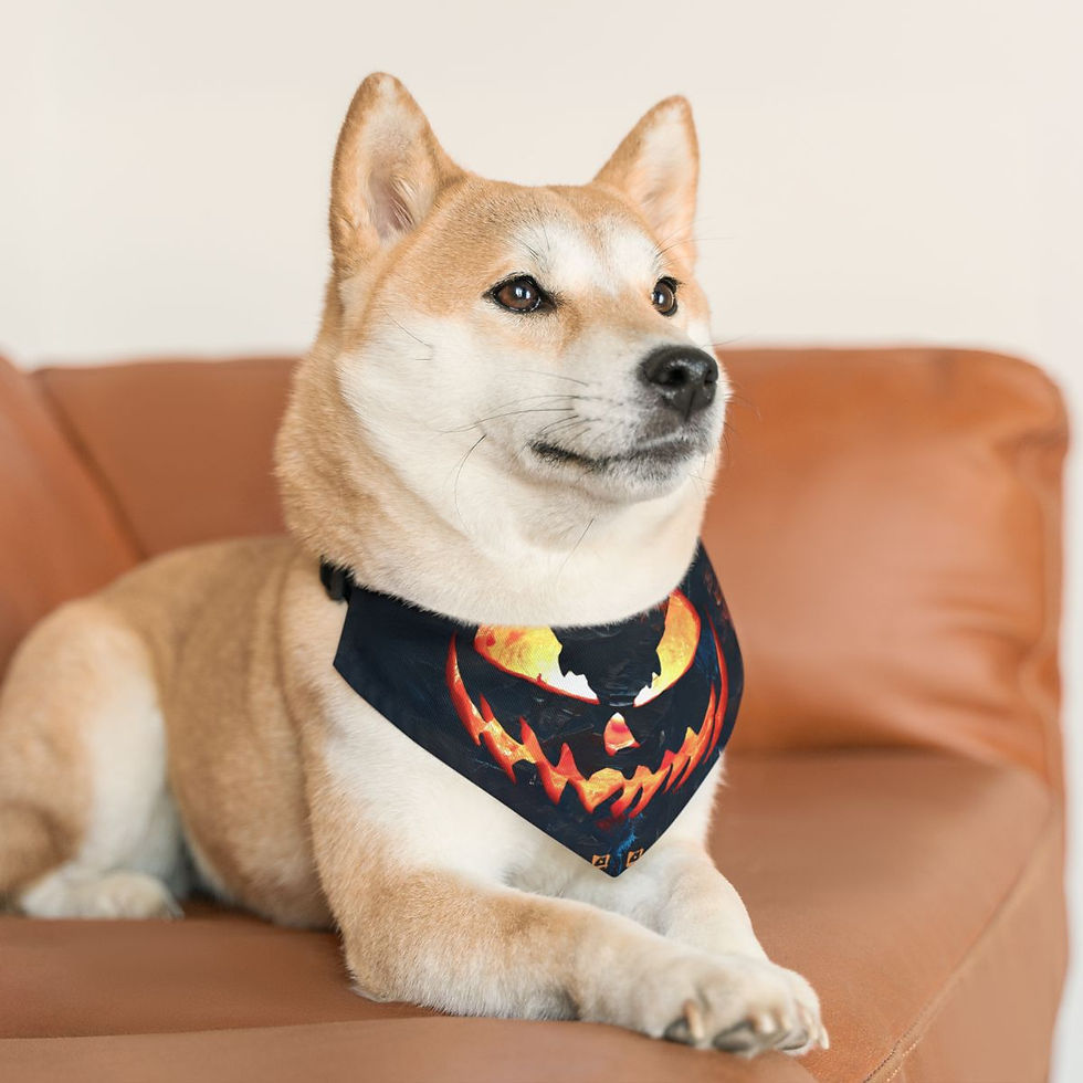 Thumbnail: MIDNIGHT HALLOWEEN Pet Bandana Collar