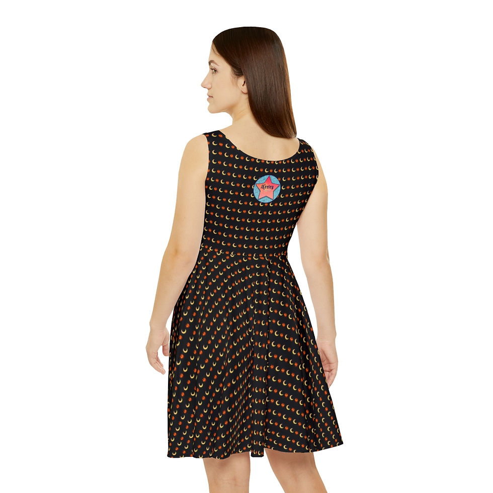 Thumbnail: PUMPKIN MOON Women's Skater Dress (AOP)