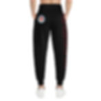 Thumbnail: BE TRUE TO YOURSELF SKULL RED Athletic Joggers (AOP)