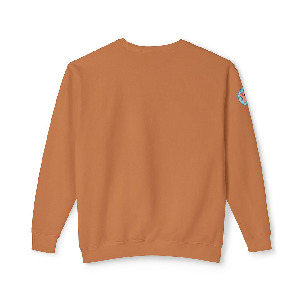 Thumbnail: SUNSET HALLOWEEN Unisex Lightweight Crewneck Sweatshirt