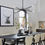 Thumbnail: VLY- Contemporary Chandelier | 6-Light Matt Black Finish Mid Century