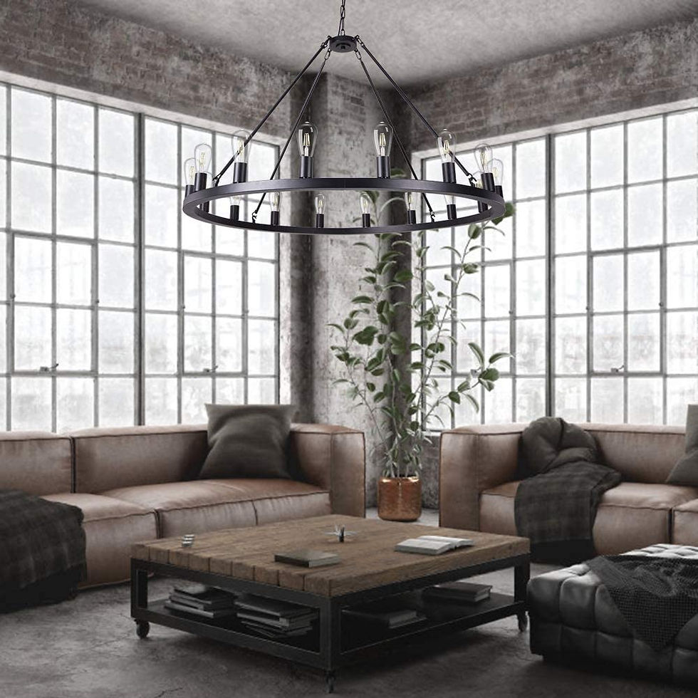 Thumbnail: Lewisburg 16-Light Diam 47 inch,  Wagon wheel chandelier
