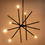 Thumbnail: VLY- Contemporary Chandelier | 6-Light Matt Black Finish Mid Century