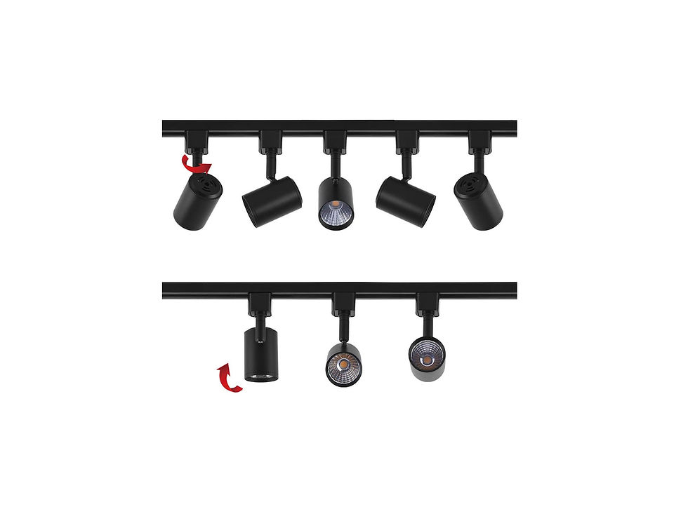 Thumbnail: 6 Pack LED Track Lighting Heads Compatible with Single Circuit H Type Tracks