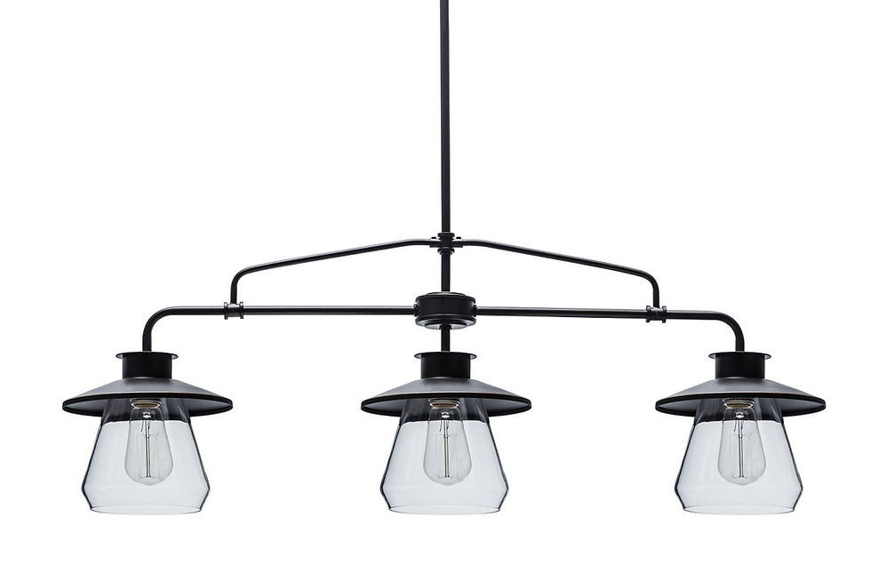 Thumbnail: Globe 3-Light Vintage Pendant, Oil Rubbed Bronze Finish, Clear Glass Shades