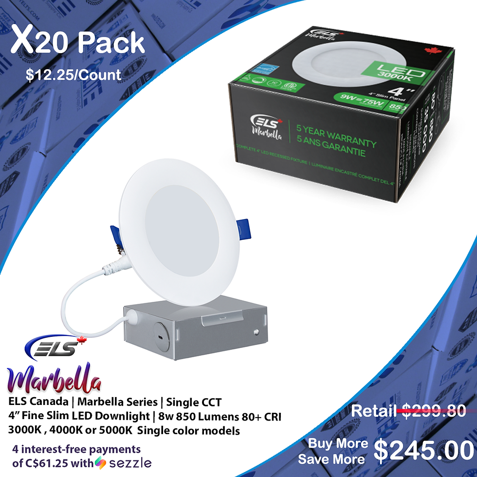 Thumbnail: ELS Canada - Marbella Series | Fine Down Light  850 LUMENS 8WATTS