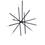 Thumbnail: VLY- Contemporary Chandelier | 6-Light Matt Black Finish Mid Century