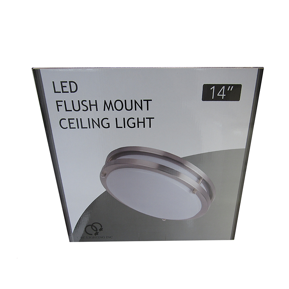 Miniature : CNC - 14" 4000K LED Flush Mount Ceiling Light,18W / 1260lm