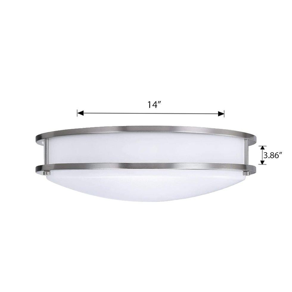 Miniature : CNC - 14" 4000K LED Flush Mount Ceiling Light,18W / 1260lm
