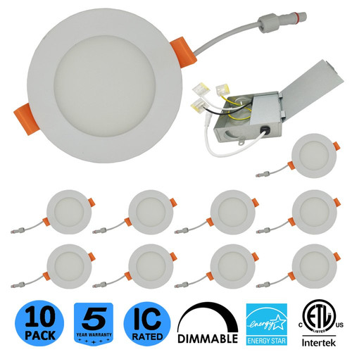 LED Flow 4 Inch LED 3000K Dimmable Recessed Downlight elitelightingsupply