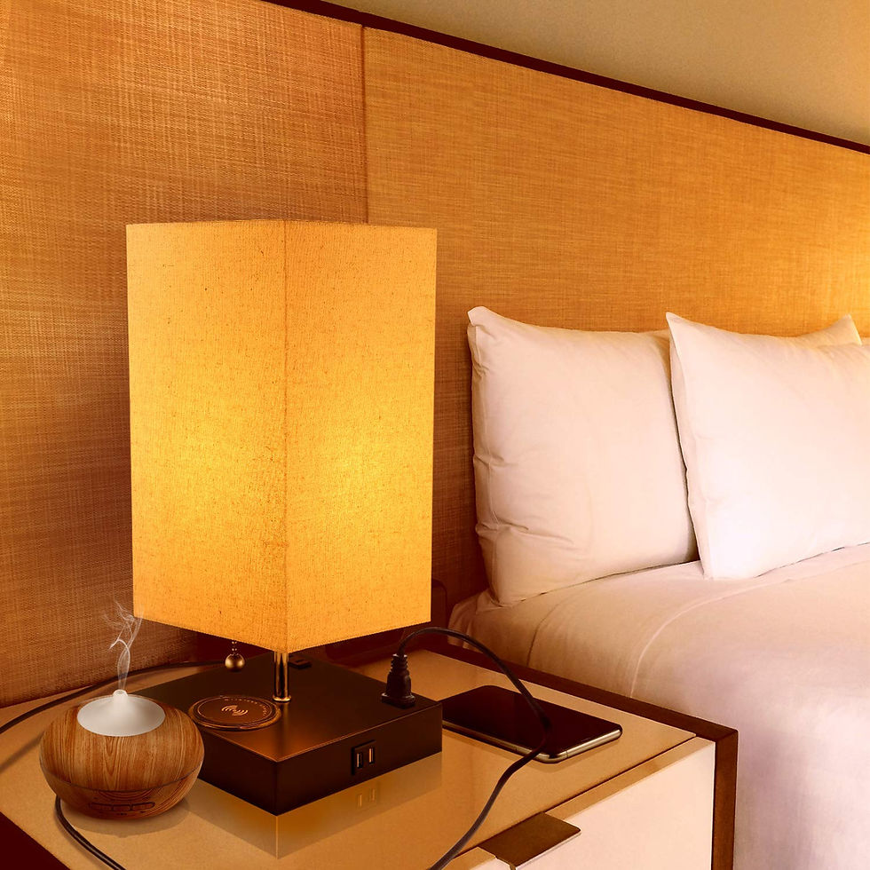 Miniature : LCNE Wireless Charging Lamp | 2 USB Charging Ports 2 Outlets Power Strip