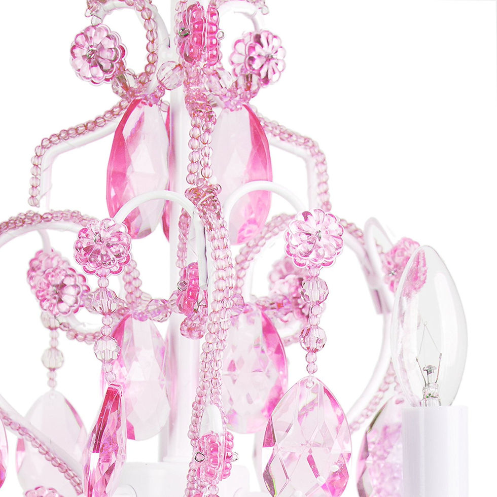 Thumbnail: 3 Bulb Mini- Chandelier, White Diamond