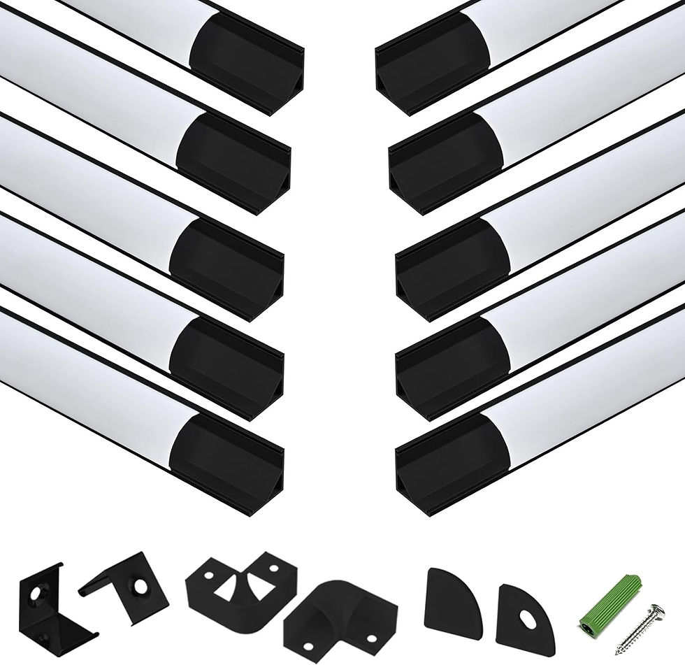 Thumbnail: 10 Pack 1M/3.3ft 90° LED Aluminum Linear Channel with Frost White PC Lens