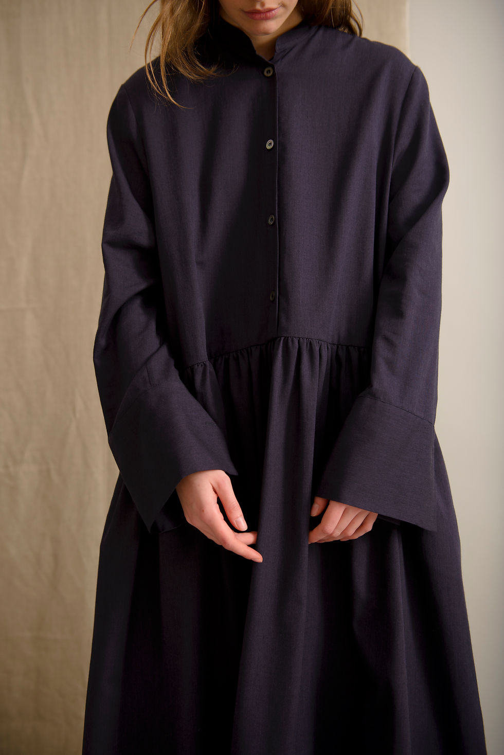 Thumbnail: BLANCHE Dress (Wool/Cotton)