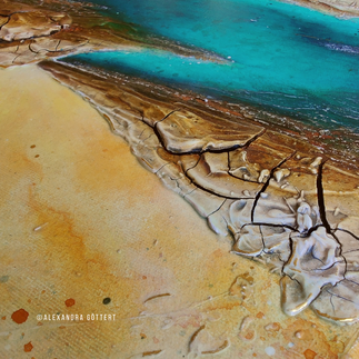 abstrakte kunst auf leinwand mit strukturen