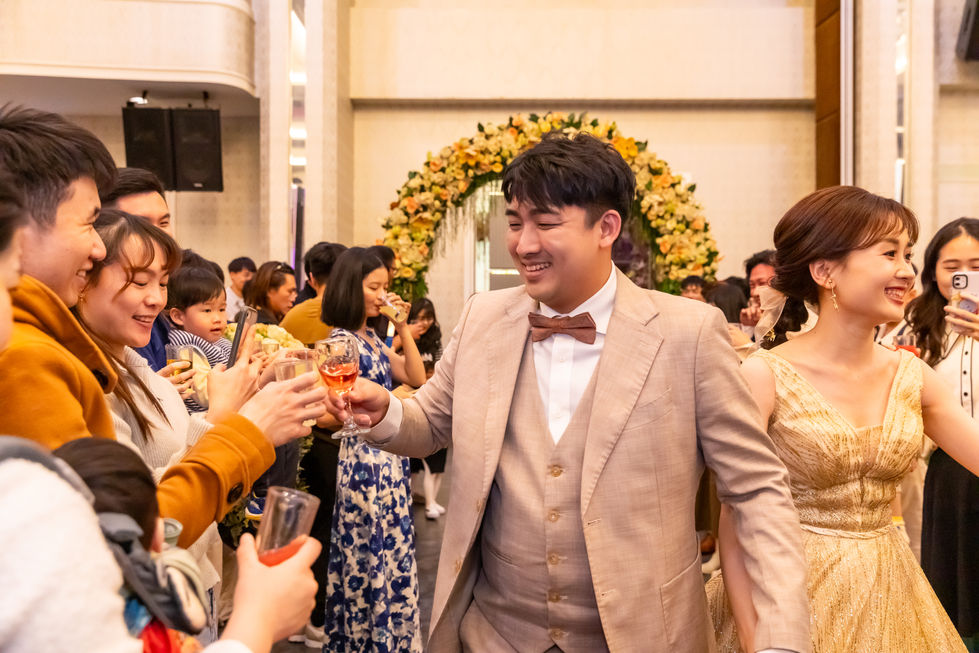 婚禮攝影，新郎新娘的二次進場