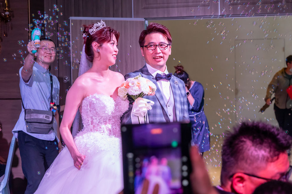 梁林府喜宴，新郎與新娘進場，婚禮攝影 
