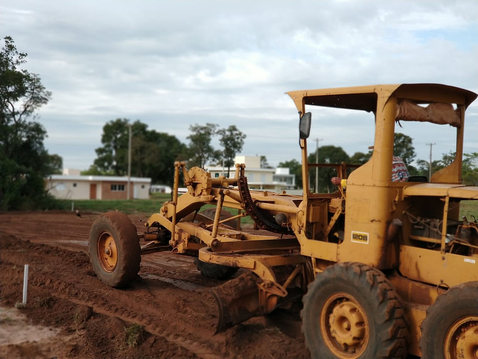 Início terraplanagem