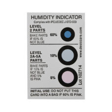 Humidity Reader Sign 3-Spot Humidity Indicating Cards | Mid America