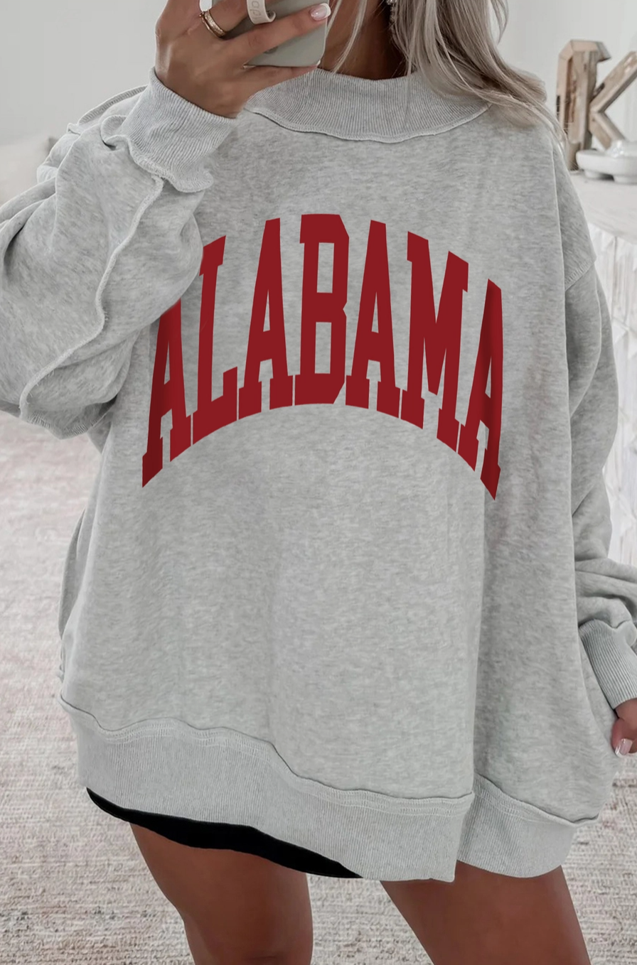 Thumbnail: Alabama Reversible Mock Neck Sweatshirt