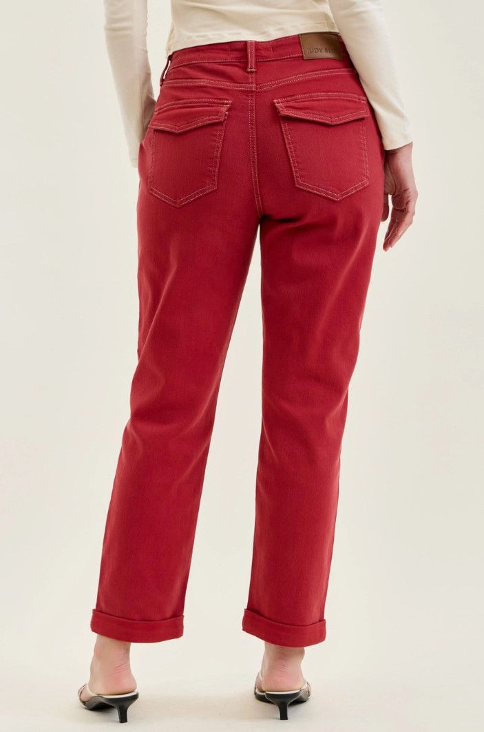 Judy Blue Jeans -High Waist - Haute Red