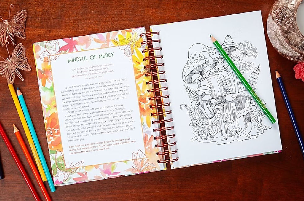 Thumbnail: Words to Warm a Woman's Heart Devotional Coloring Book