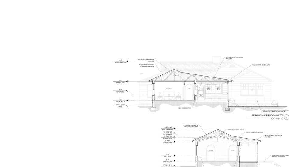 EDISTON PARK HISTORIC HOME - BUILDING SECTIONS