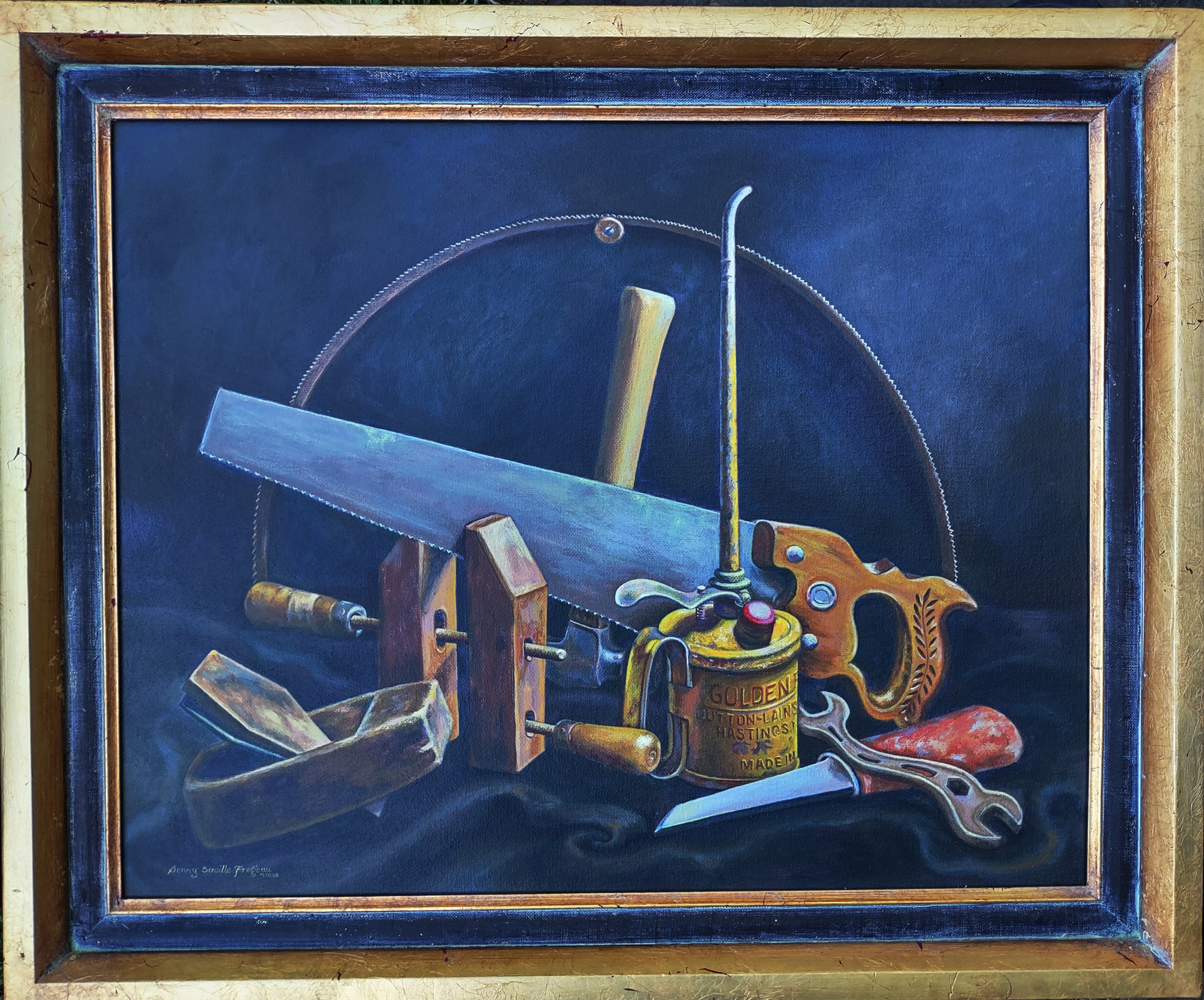 Still Life with Antique Tools