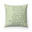 Thumbnail:  TIME TRAVELLER POEM- Spun Polyester Square Pillow (in Time Traveller)