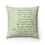 Thumbnail:  TIME TRAVELLER POEM- Spun Polyester Square Pillow (in Time Traveller)