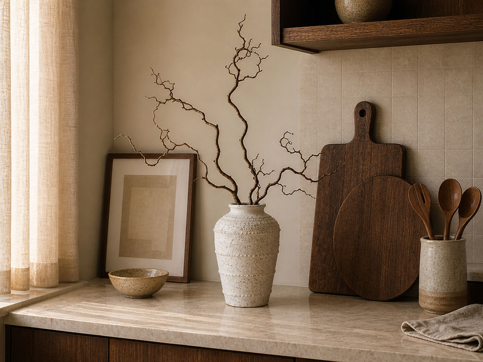 5 Kitchen Counter Styling Rules for a Warm Minimalist Kitchen