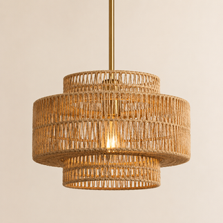 Rattan Light Fixture