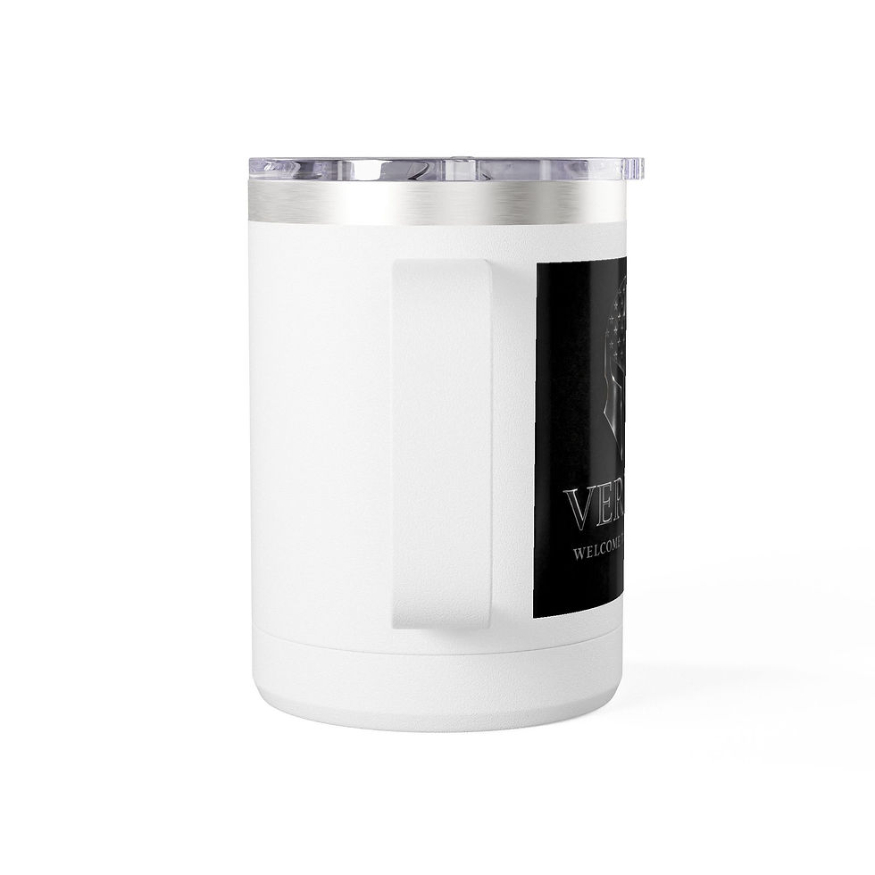 Thumbnail: 15oz Coffee Tumbler Mug with Gothic Crest Design — Insulated Travel Cup