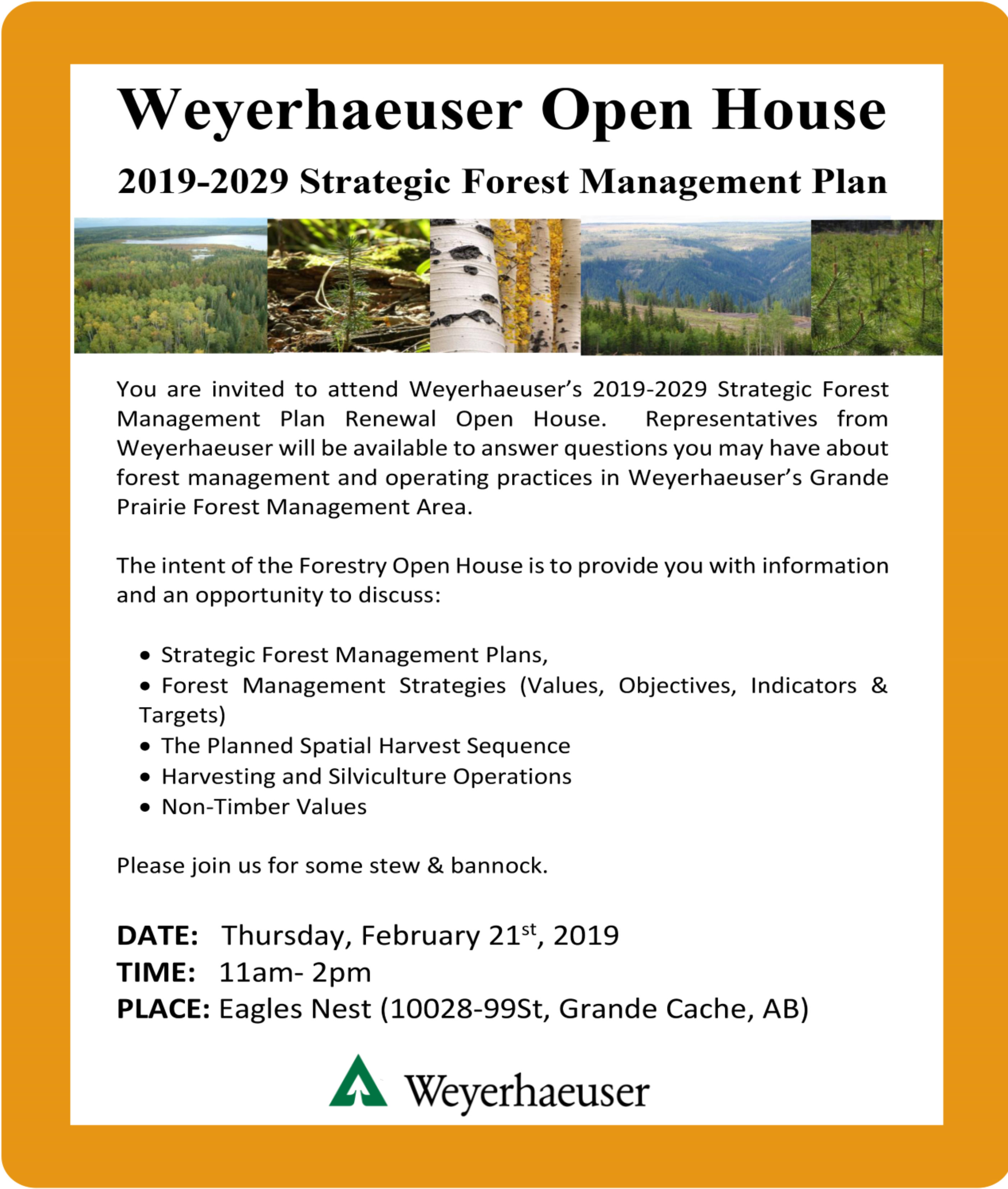 Weyerhaeuser Open House