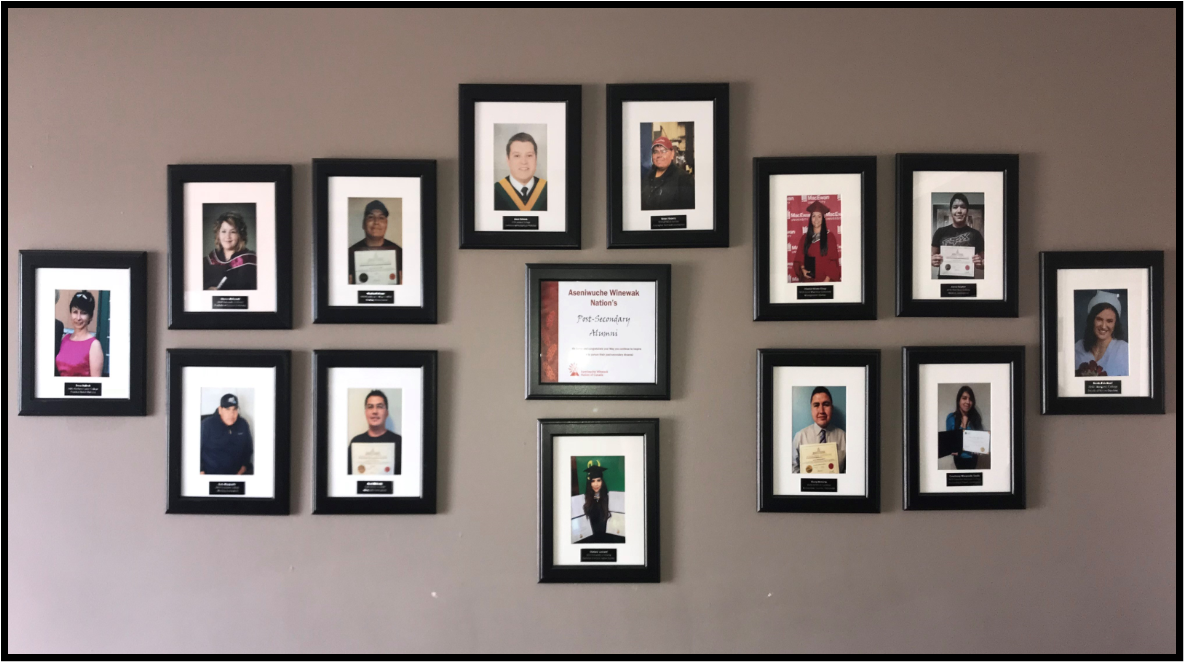 AWN Post-Secondary Alumni Wall