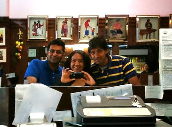 The three member crew of Hola Venky - a film by Sandeep Mohan