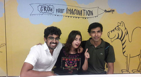 Sandeep Mohan with Arjun Radhakrishnan and Monica Mahendru from Shreelancer