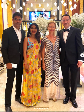 Sandeep Mohan with actors from his film Danny Goes Aum