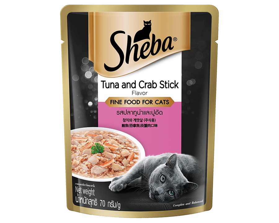 Sheba Tuna & Crab Stick Wet Food 70g x24 pouch