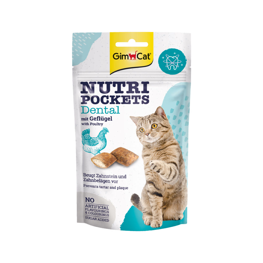 GIMCAT Nutri Pockets Dental 60g Cat Snacks