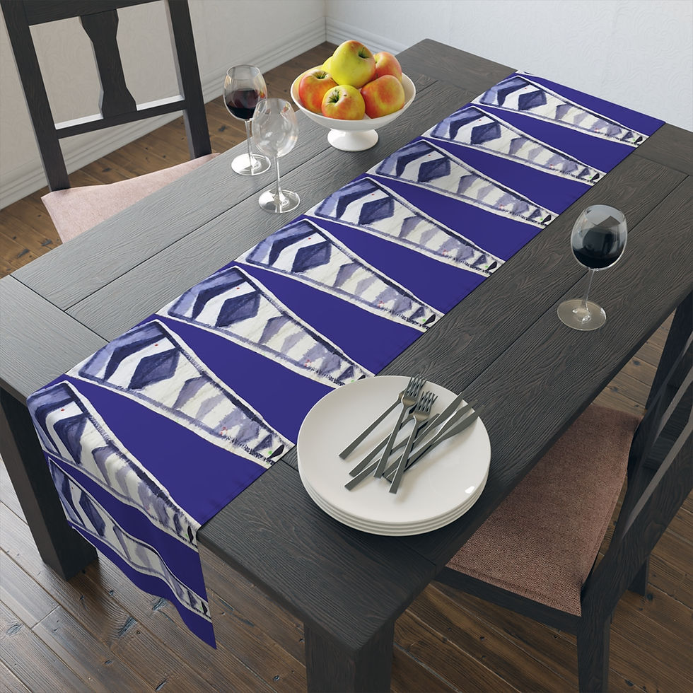 Thumbnail: Table Runner (Cotton, Poly) The Blue Burgee Collection By Baum Enterprise