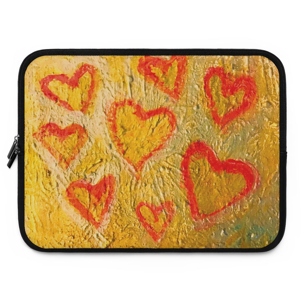 Thumbnail: Laptop Sleeve The Hearts of Gold Collection By Baum Enterprise